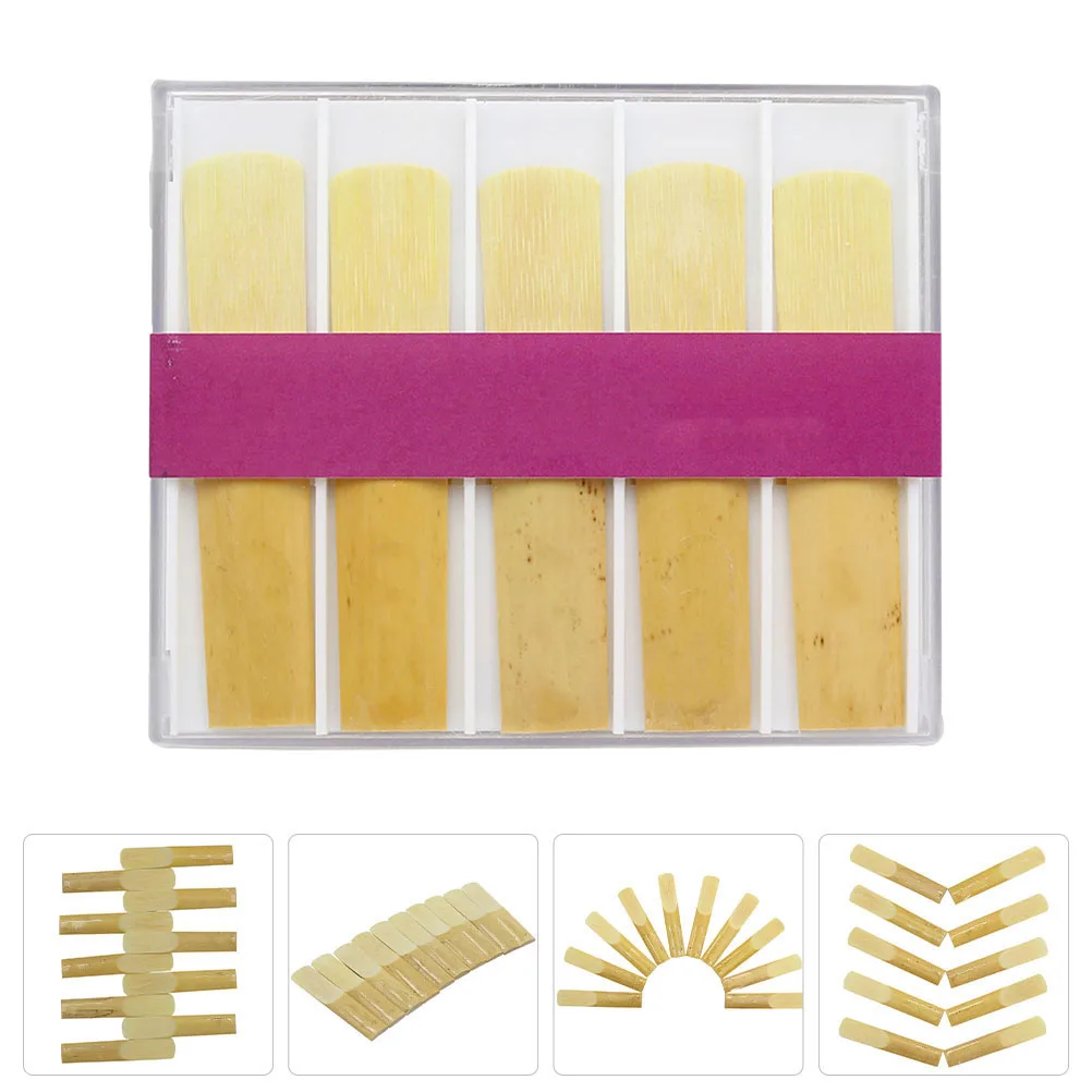 

10 Pcs Saxophone Reed Alto Accessories Soprano Lead Reeds Accessory for Wind Instruments Natural Tenor Supplies Mouthpiece Cane