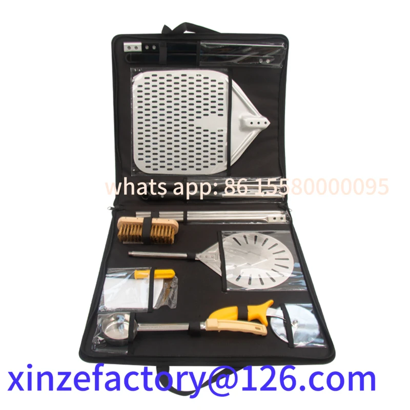 

Customizable Accessories Turning Peel spoon square shovel Tools Set Kit Bag Portable Carry Pizza
