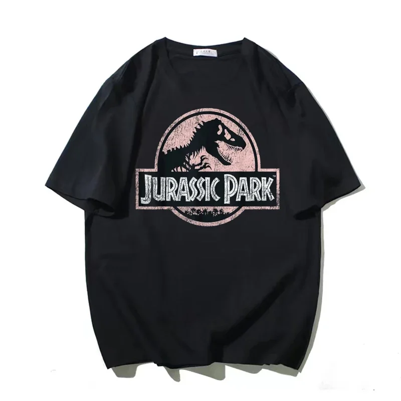 Large Dinosaur High Quality Printed T-Shirt Unisex, Cotton Hip Hop T-Shirt Summer Fashion Men's Owersize T-Shirt