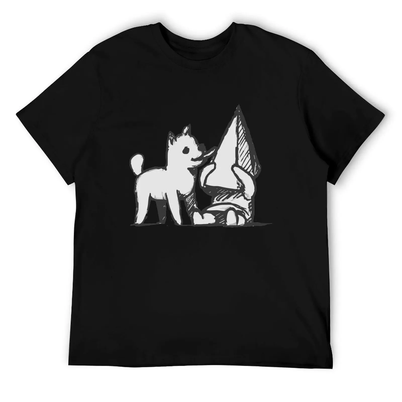 

Sad Pyramid Head T-Shirt man t shirts high quality luxury brand t shirts for man graphic funny T-Shirt