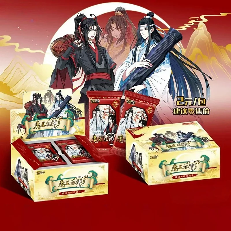 Genuine Kayou Mo Dao Zu Shi Full Sealed Box Collectible Cards Yiling Patriarch Wei Wuxian Lan Wangji Animation Fan Collection