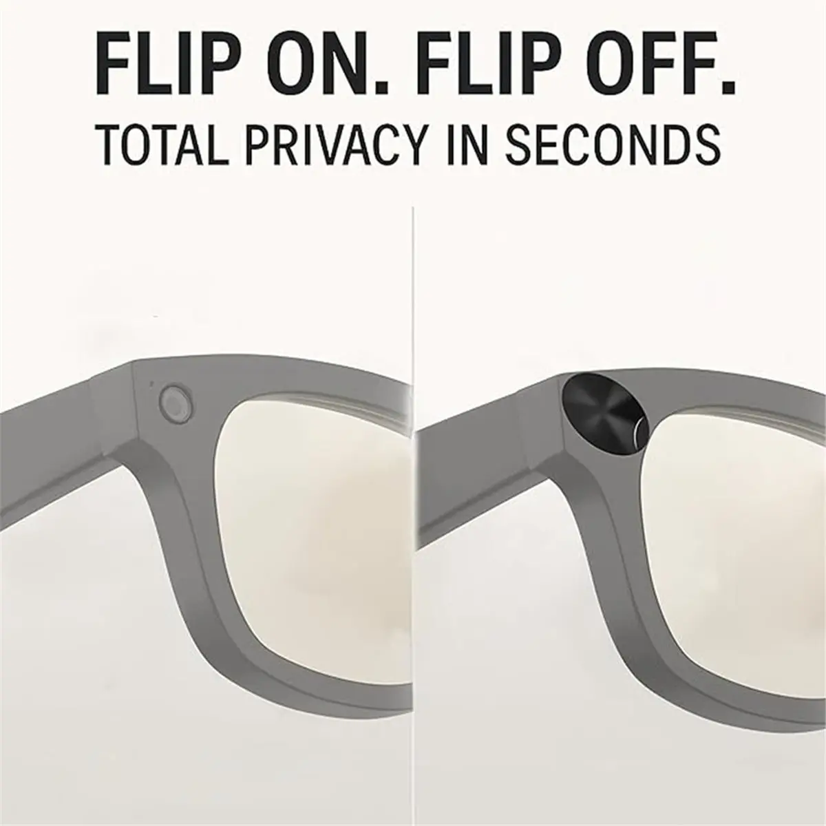 6PCS Smart Glasses LED Light Blocking Stickers Fit for Meta Sliding Reusable Adhesive Eyeglass Camera Cover