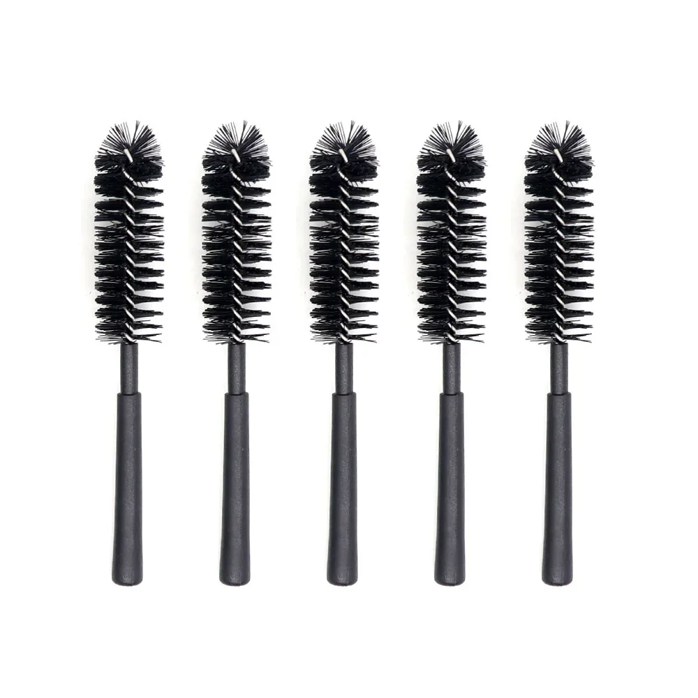 5pcs/lot Rubber Handle Drip Tip Cleaning Brushes Tools For Shisha Glass Tube Metal Cleaning Brush 70mm Tool