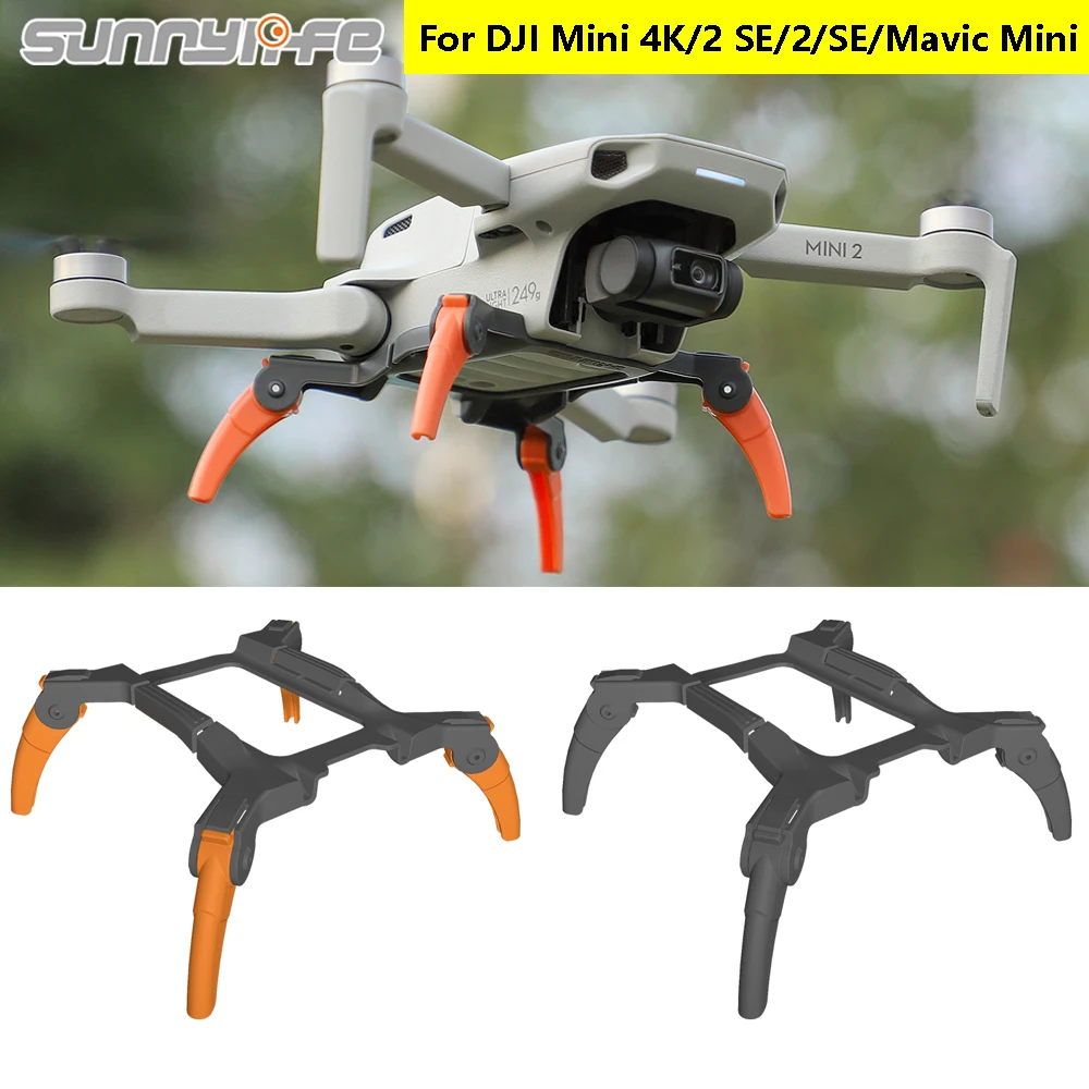 

Sunnylife Landing Gear For DJI Mini 4K/Mini 2/Mavic Mini Folding Heighten Feet Support Legs Landing Protector Drone Lightweight