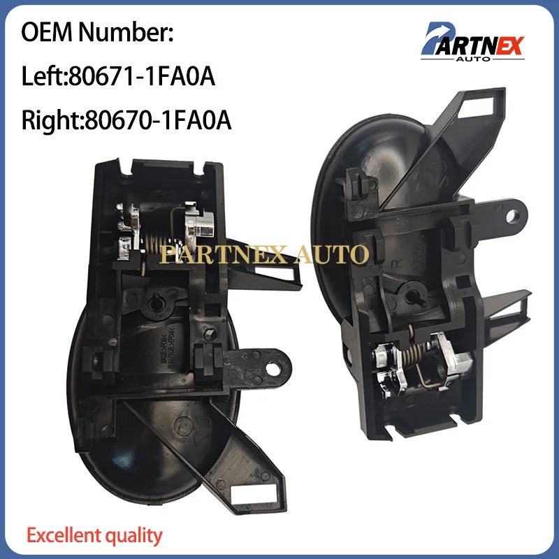 Car Door Interior Inner Inside Door Handle for Nissan Sunny Micra 2011-2017 Almera 2011-2024 Versa 2012-2024 Sunny 2011-2024