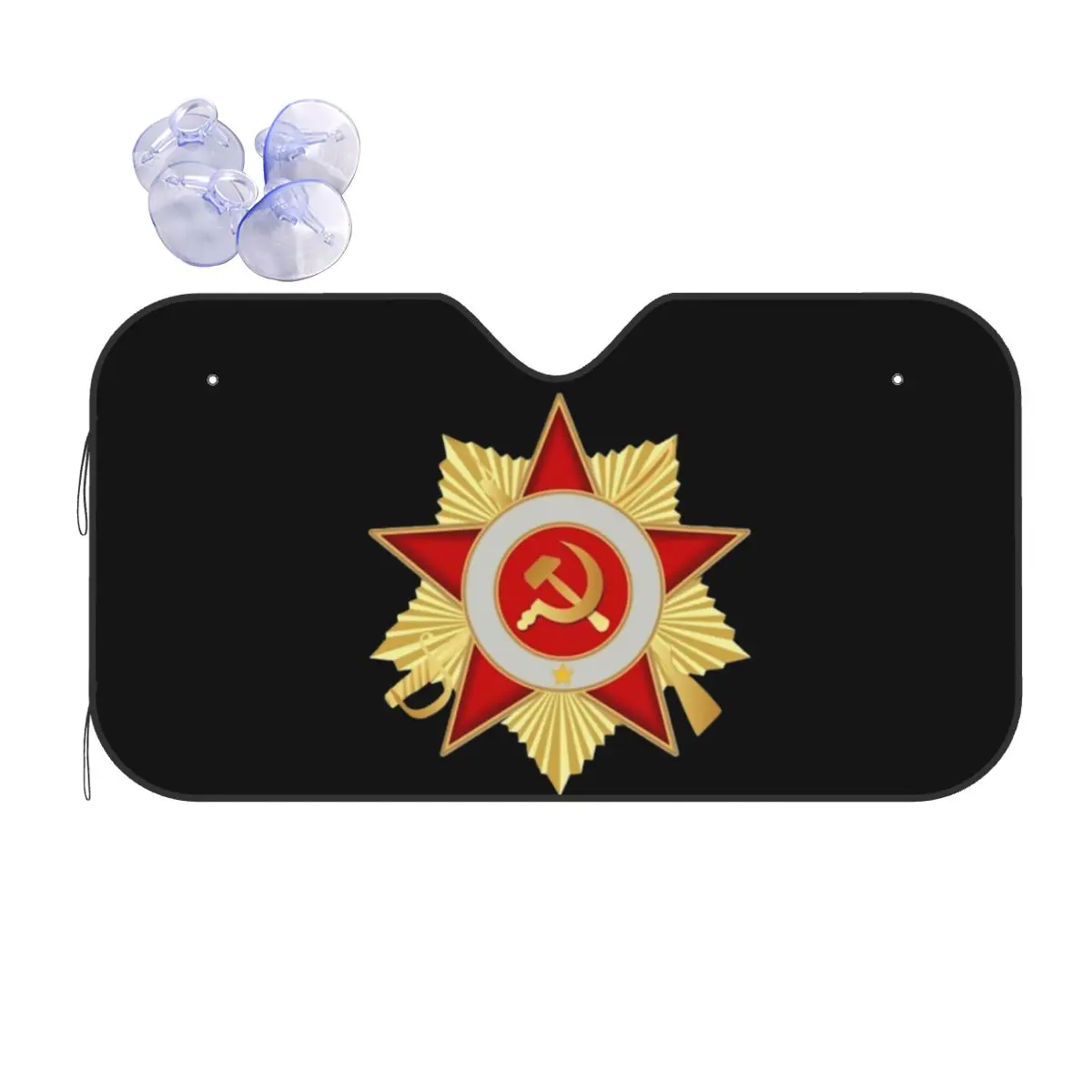 

CCCP Star Soviet Union USSR Sunshade Windscreen Car Front Windshield Window Sun Visor Accessories Covers