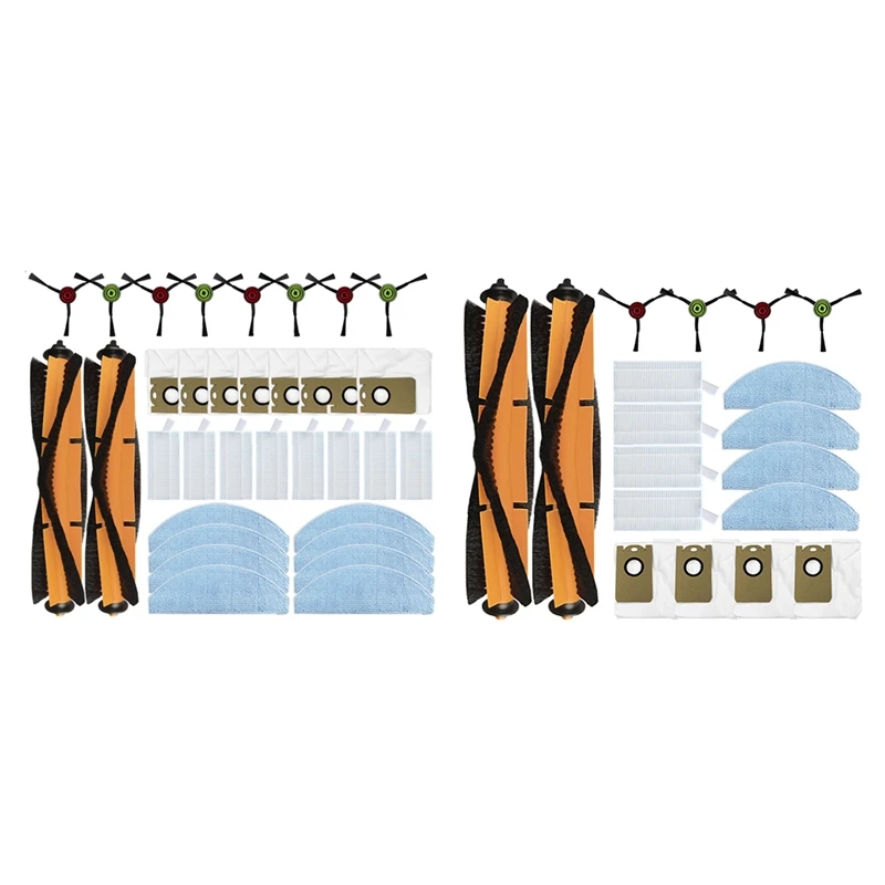 روبوت فراغ ممسحة قطع غيار ، فرشاة الجانب الرئيسي ، فلتر هيبا ، كيس الغبار ، يصلح ليدستو G2 ، G2D