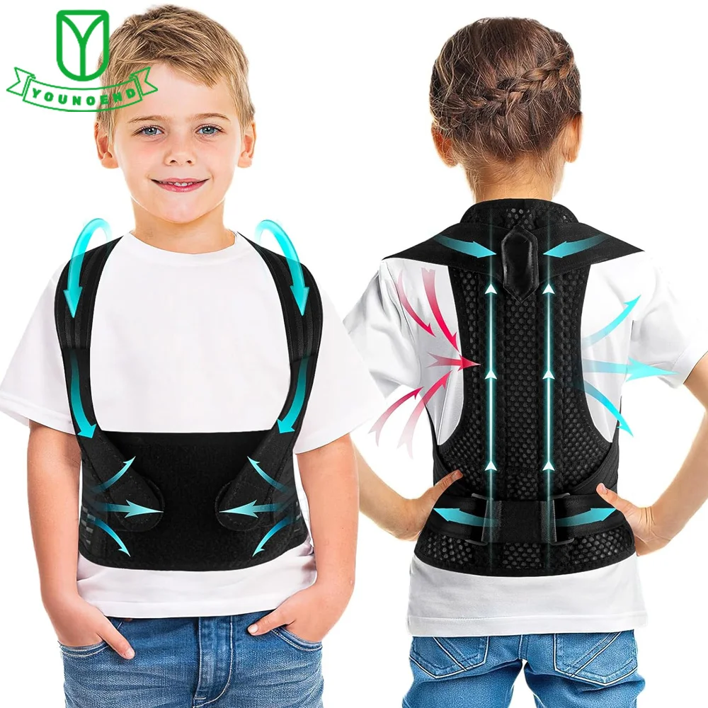 Adjustable Teens Children Posture Corrector Back Support Belt Kids Orthopedic Corset for Spine Back Lumbar Shoulder Braces Belt