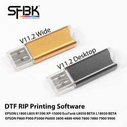 Epson DTF RIP oprogramowanie V11.2 Desktop L1800 L805 R1390 L18050 UV drukarka V11.2 szeroka wersja SC-P800 600 4880 7900 9900 klucz USB