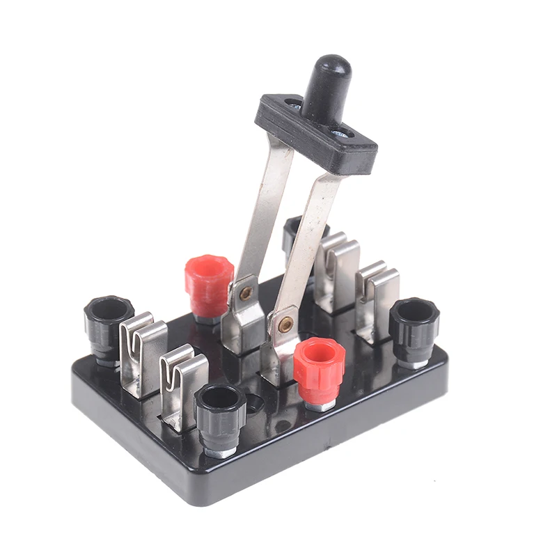 1PC Knife Switch Double Pole Double Throw Dpdt Toggle Experiment Test School