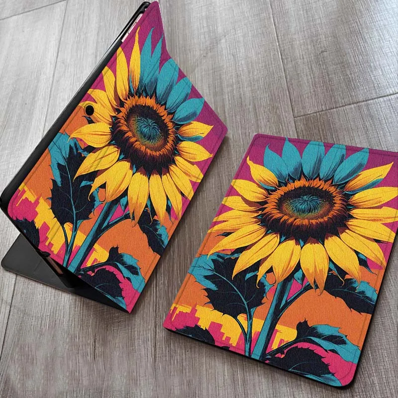 

Sunflower Plant Illustration Case For OPPO Realme Pad Air X 10.36 11 Inch Tablet