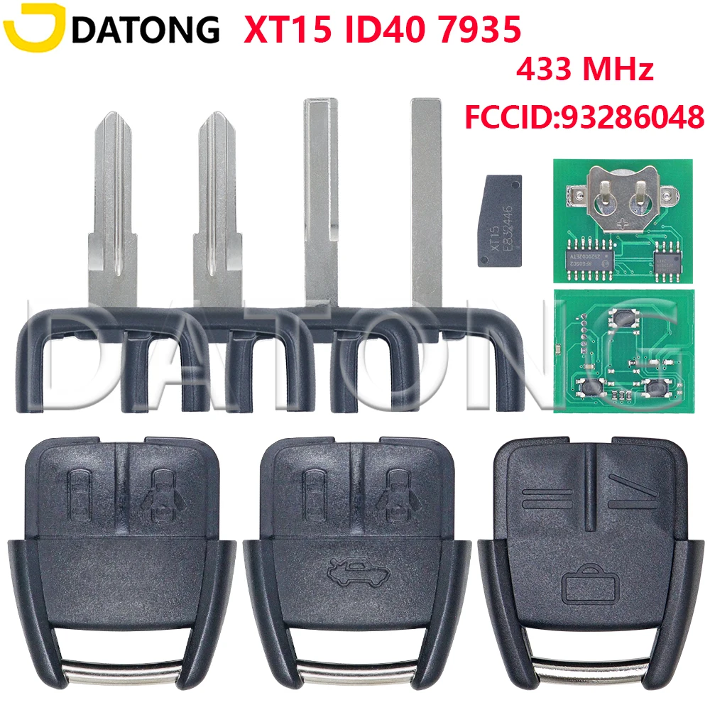 Datong ID40 Chip 433MHz 93286048 Car Key For Opel Astra Vauxhall Corsa Montana Chevrolet GM S10 Viva Frontera Zafira Vectra