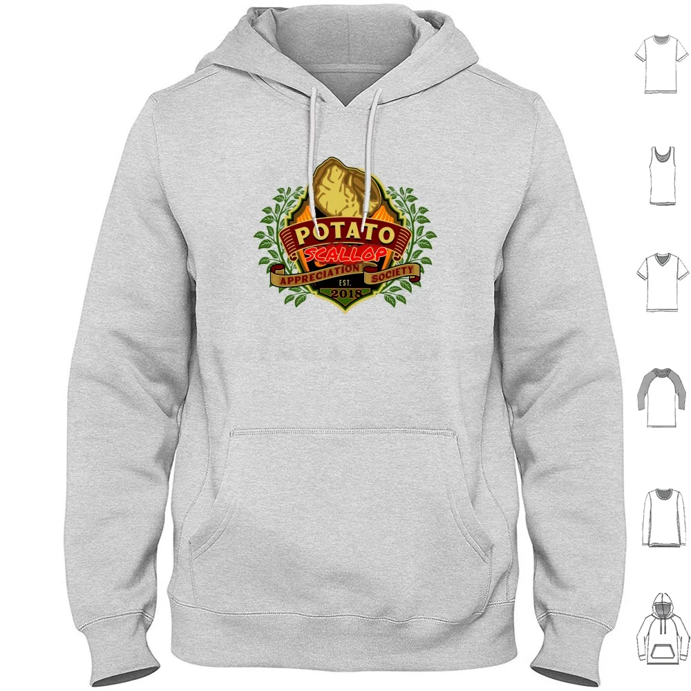 جمعية تقدير البطاطس التقوقع الرسمية المحملة هوديي القطن طويل الأكمام رقائق الأسماك المقلية العميقة الاسترجواني أستراليا خمر