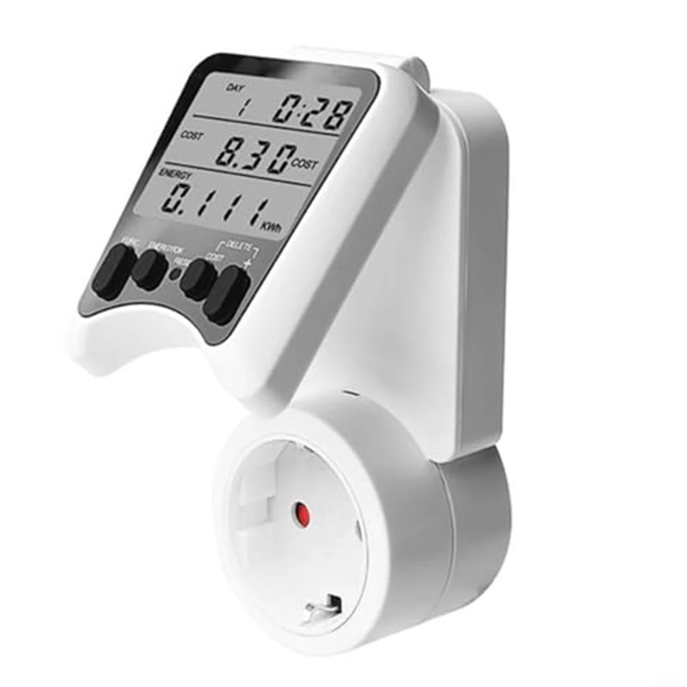 

1PC Large Screen Power Meter Socket 16A 3680W With LCD Flip Cover Dual Rate High-Power Energy Monitoring Socket Home Sockets