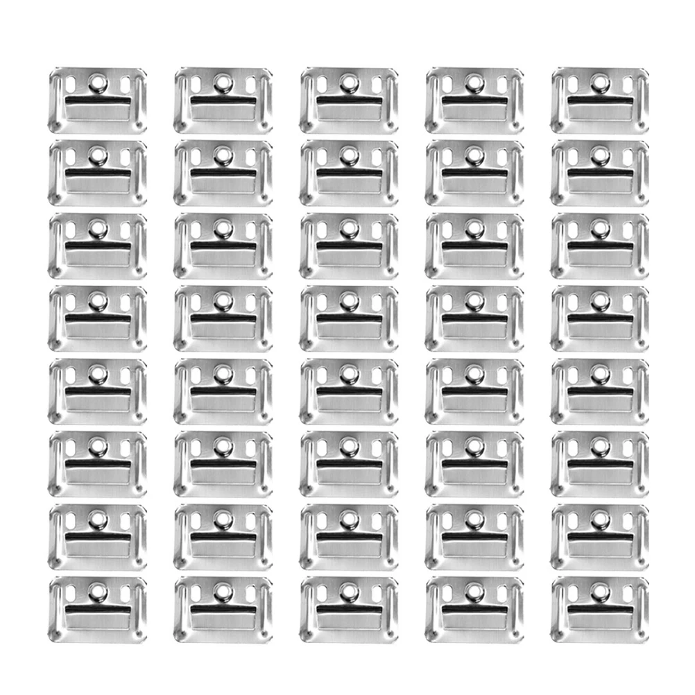 

Stainless Steel Quick Installation Panel Clamps Wall Panel Buckle Metal Cabinet Fixing Piece for Bamboo Wood Fiber Integrated