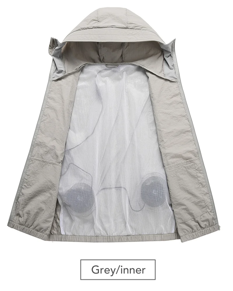 Sommer Paar Stil Klimaanlage Kleidung Eis Jacke mit Fan Reise Sonnenschutz Haut Kleidung Atmungsaktive Outdoor Arbeit Kleidung – Detail 15