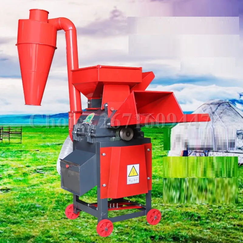 

Dry and Wet Dual Purpose Corn Soybean Straw Silage Grass Grain Chaff Cutter Crusher Animal Feed Kneading Machine