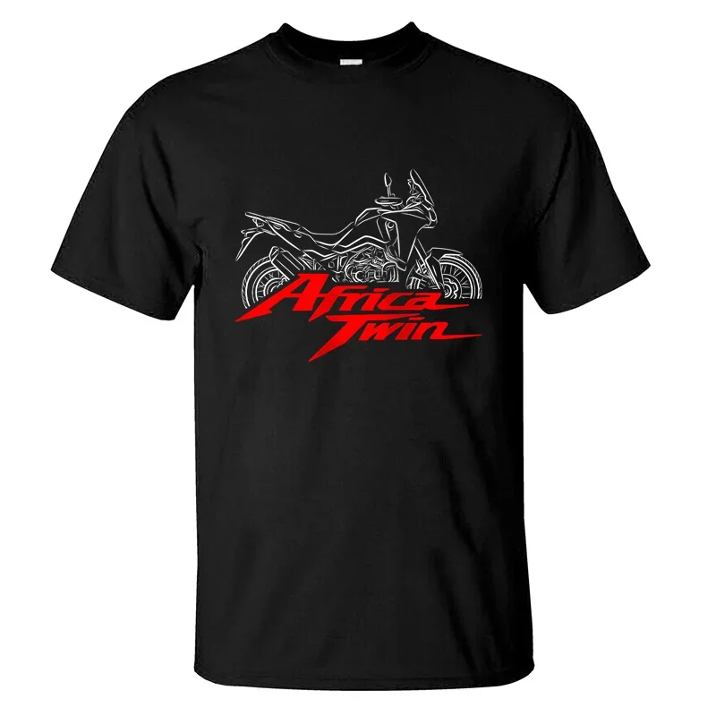 2024 men T shirt casual Hondas crf1100l T-shirt 2020-2024 graphic summer short sleeves 100% cotton S-3XL cool tee