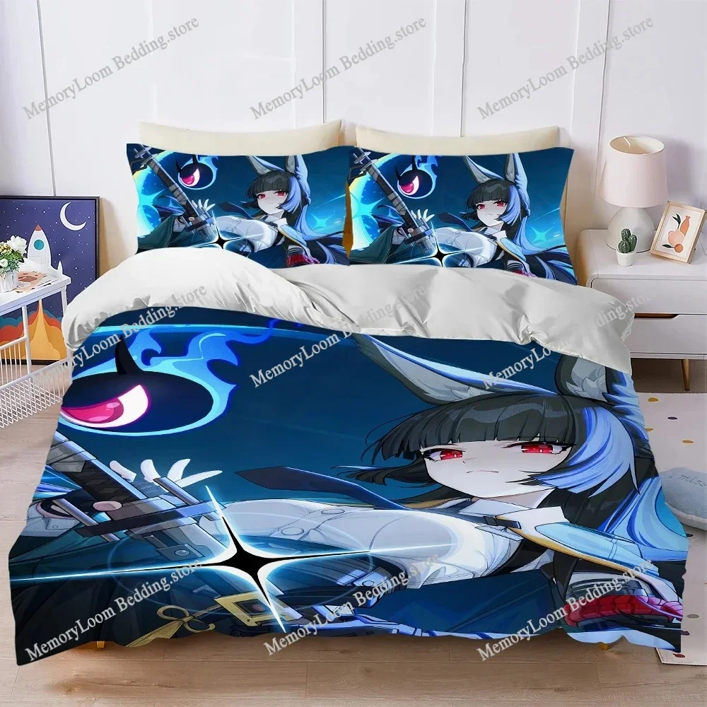 Zenless Zone Zero Miyabi Hoshimi Duvet Cover Set Bedding Soft Laundry Cotton Bed Four Seasons Student Dormitory Home Textile