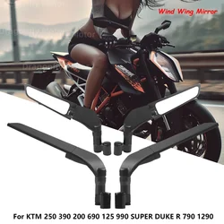 For KTM 250 390 200 690 125 990 SUPER DUKE R 790 1290 Universal Motorcycle Mirror Wind Wing side Rearview Reversing mirror