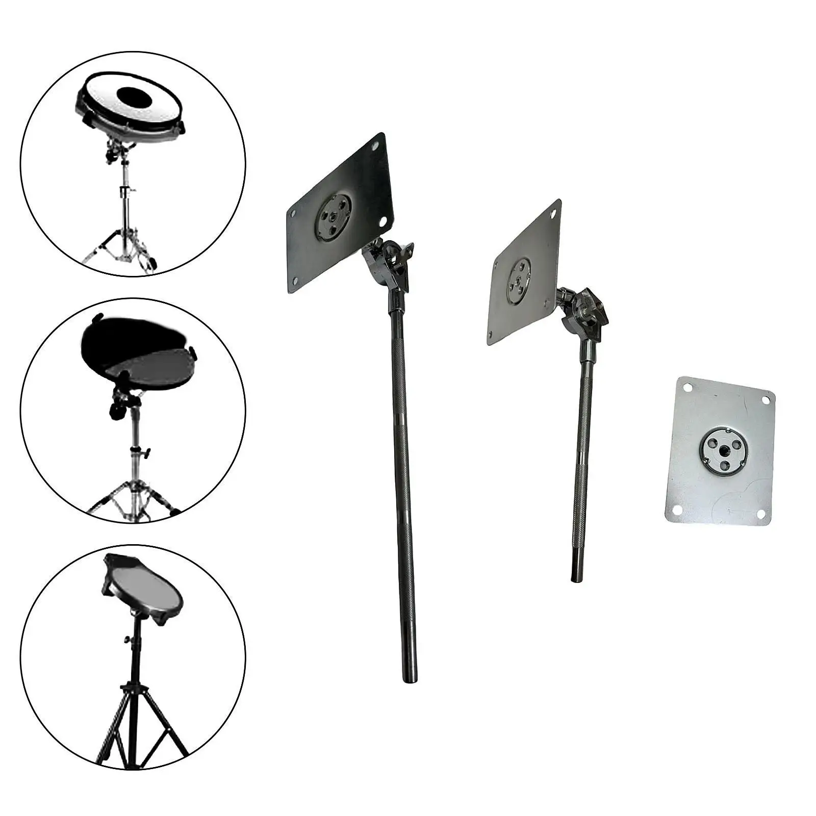 

Бесшумный держатель барабана Бесшумный кронштейн для барабана Музыкальный инструмент Подставка для тренировочных колодок барабана