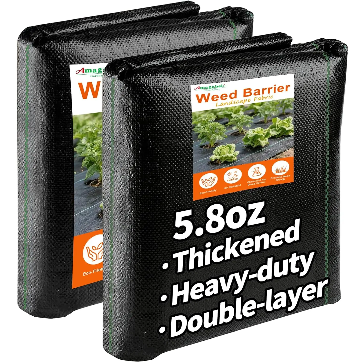 

4ft x 100ft Weed Barrier Landscape 5.8oz Garden Cloth Heavy Duty Weed Control Blocker Mat Gardening Ground Cover Dura