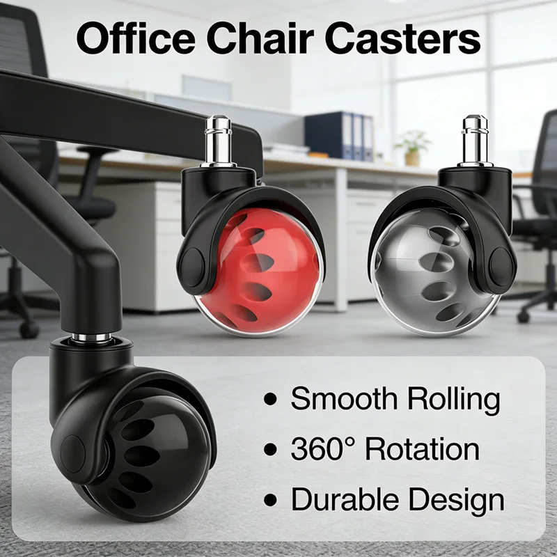 5 Packs 2 Inch Ball Office Chair Caster Wheels