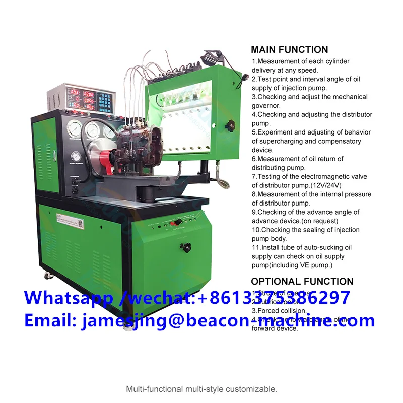 8 cylinder Diesel Injection Pump Repairing Equipment MINI12PSB-X diesel fuel Injection pump test bench