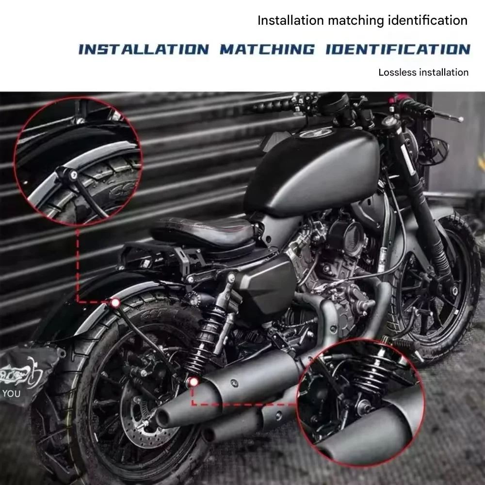 For Adjustable Damping Non-Destructive Lowered Seat Height Rear Shock Absorber for QJMOTO SRV 300S Soft Suspension Modification