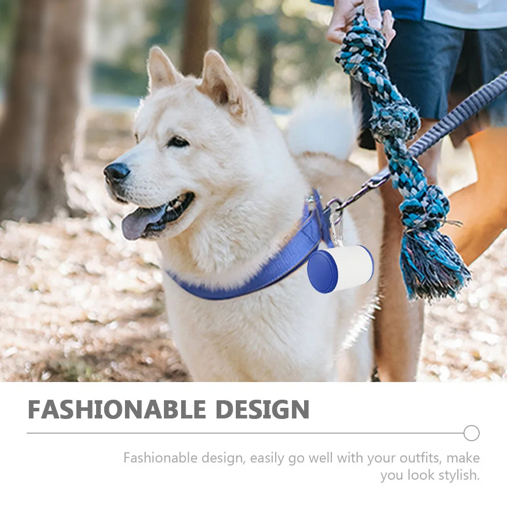 

2Pcs Portable Storage Box for Pets Fashionable Design Dog Training Food Bag Leakproof Pet Trash Bag Dispenser Belt Hanging Snack