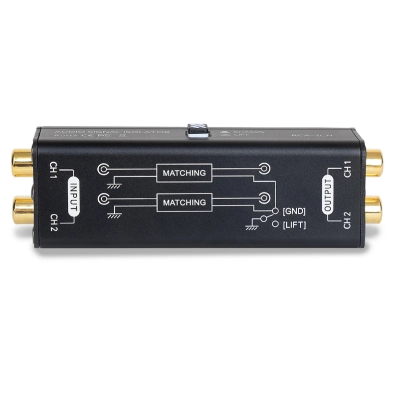 Universal สายเชื่อมต่อ Isolator เพลงสัญญาณ Isolator สำหรับ HiFi และโทรศัพท์มือถือการตั้งค่า Home สเตอริโอการปรับปรุง Dropship