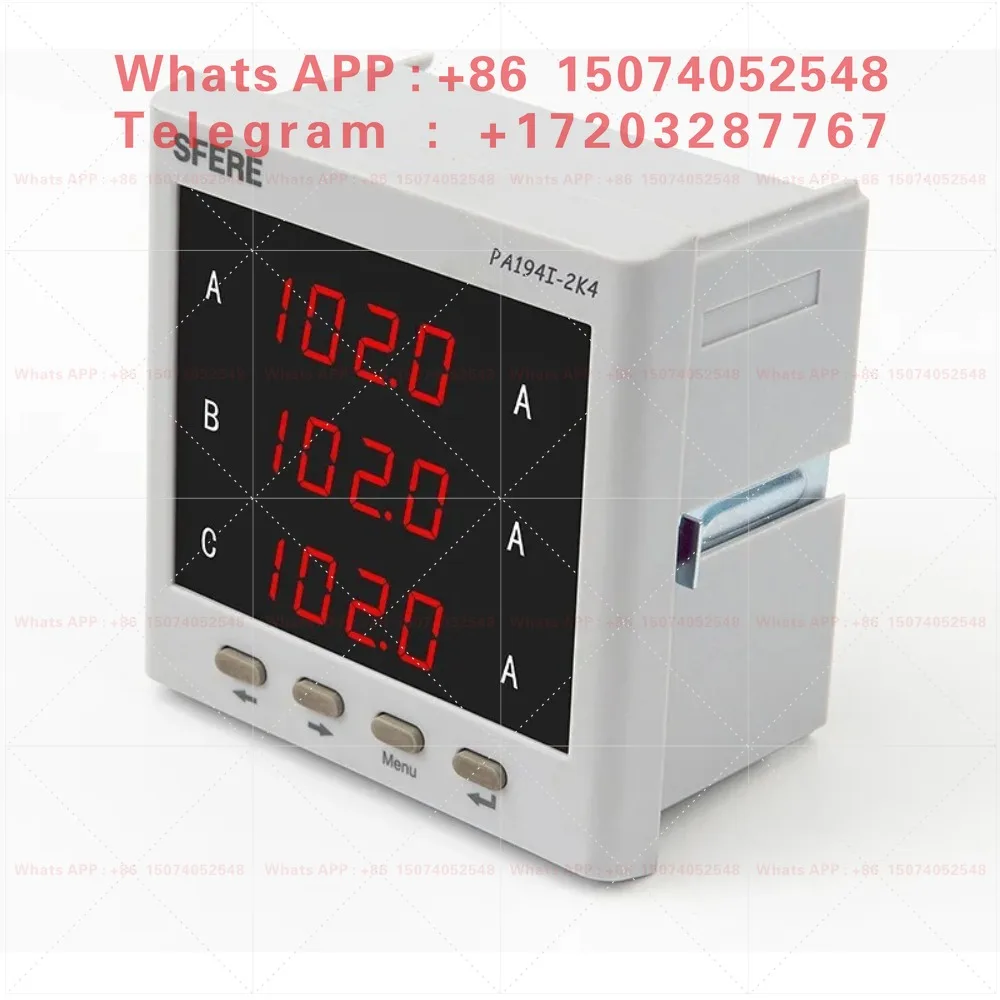 PA194I-2K4 Three-Phase AC Ammeter Replace Pointer Ammeter 42L6 Digital