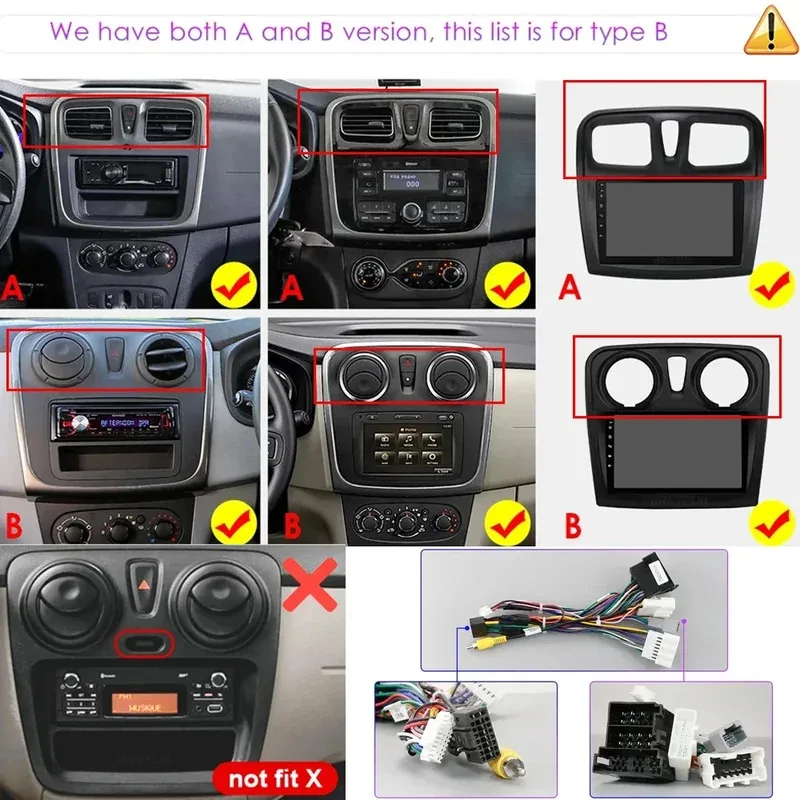 For Renault Logan 2 Sandero 2014 - 2019 Car Radio Android Automotive Multimedia Player GPS Navigation Carplay Screen Auto Stereo