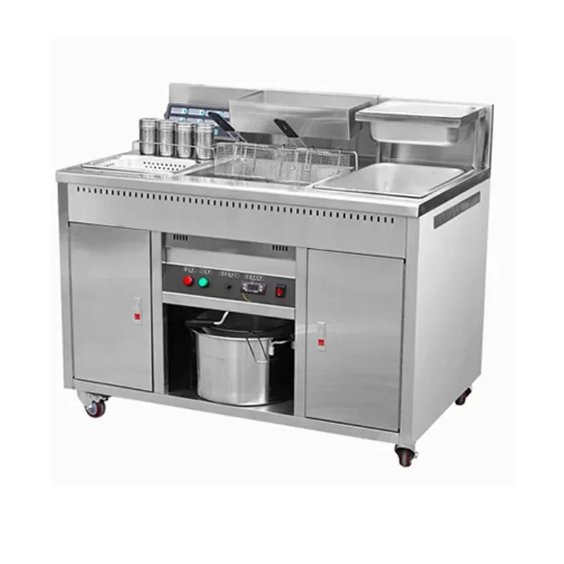 

220/380v Electric Fryer Double-cylinder Fried Chicken Furnace Digital Display Automatic Control Timing Oil Pan for Fried Chicken