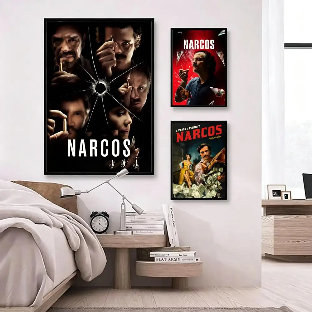 series Narcos Poster Poster HD Waterproof Self-adhesive Art Print Wall Decor for Bedroom Living Room Gift