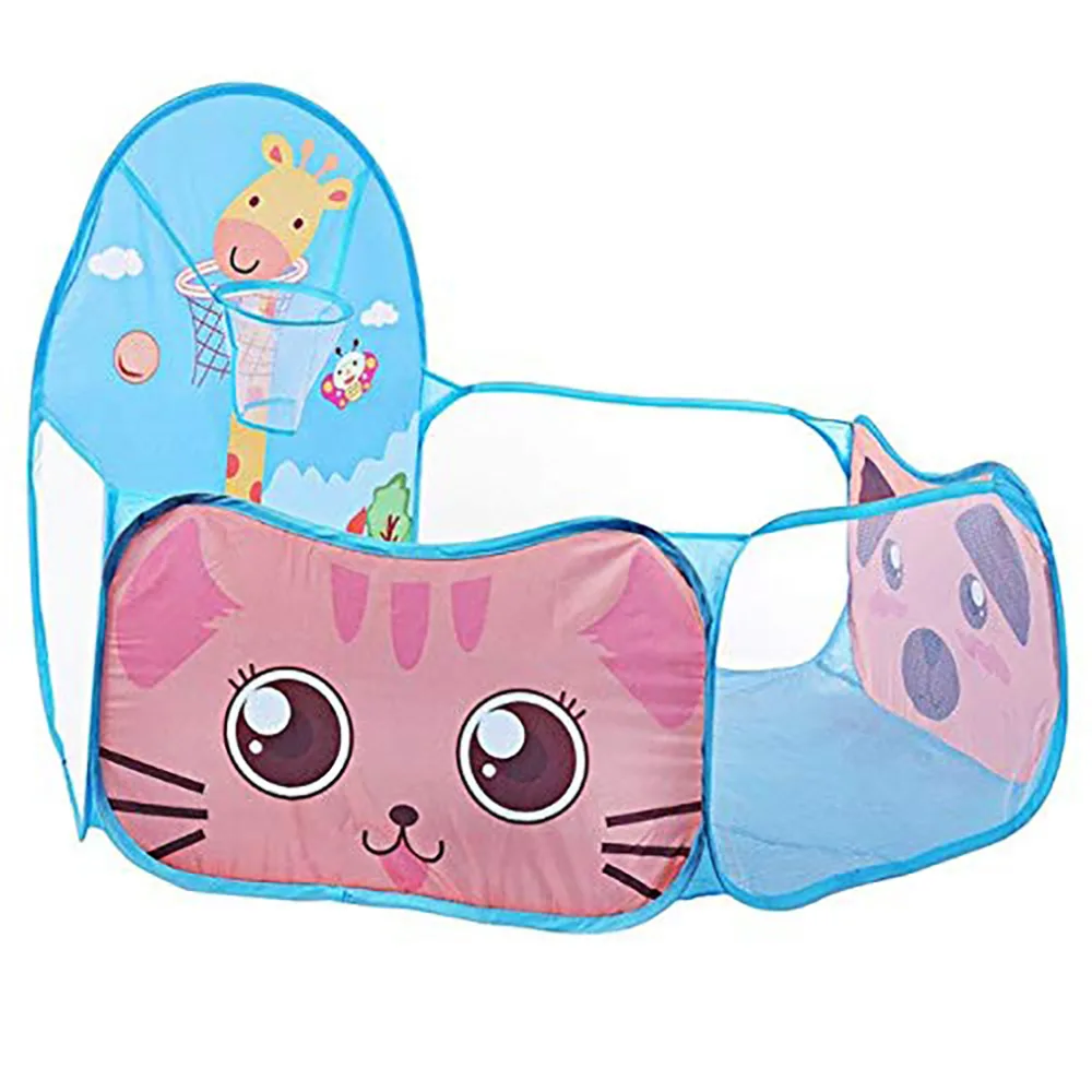 Baby Playpen Portable Indoor Outdoor Safe Tent Children Foldable Playpens Game For Kids Cartoon Throwing Basketball Pool