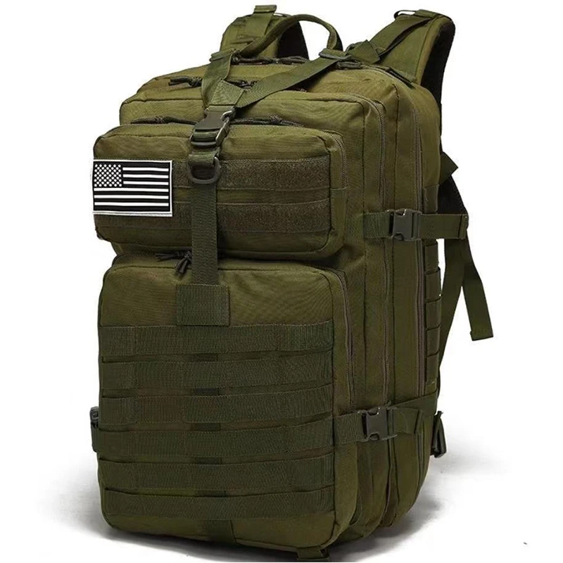 

Tactical Backpack Military Pack MOLLE Webbing Nylon Waterproof Hunting Bag Outdoor Mountaineering Camping and Hiking