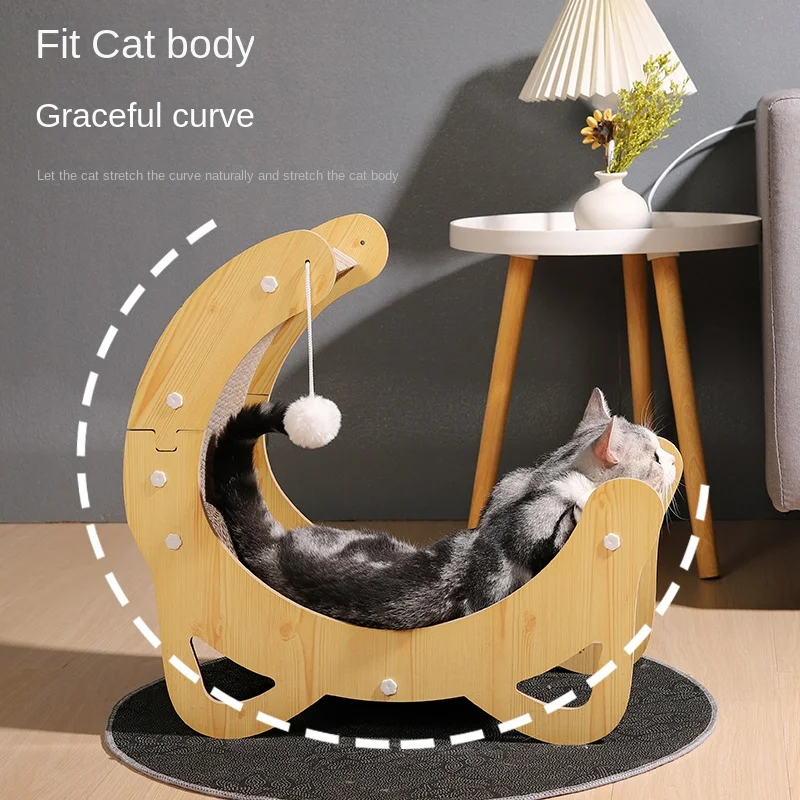 Moon Cat Claw Board Wear-resistant Shavings Vertical Extra Large Cat Claw Board Toy Self Hi Unboring Claw Grinder Pet Supplies