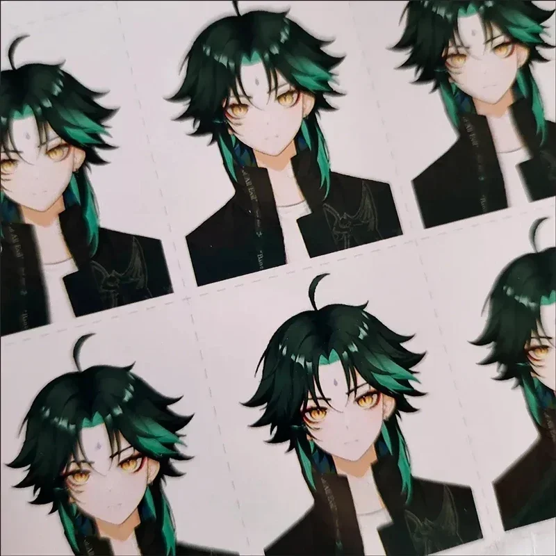 Game Genshin Impact Zhongli Xiao Childe Headshot Avatar 3.5x5cm Photo Card Photocard HD Printed Mini Album Photo Cards