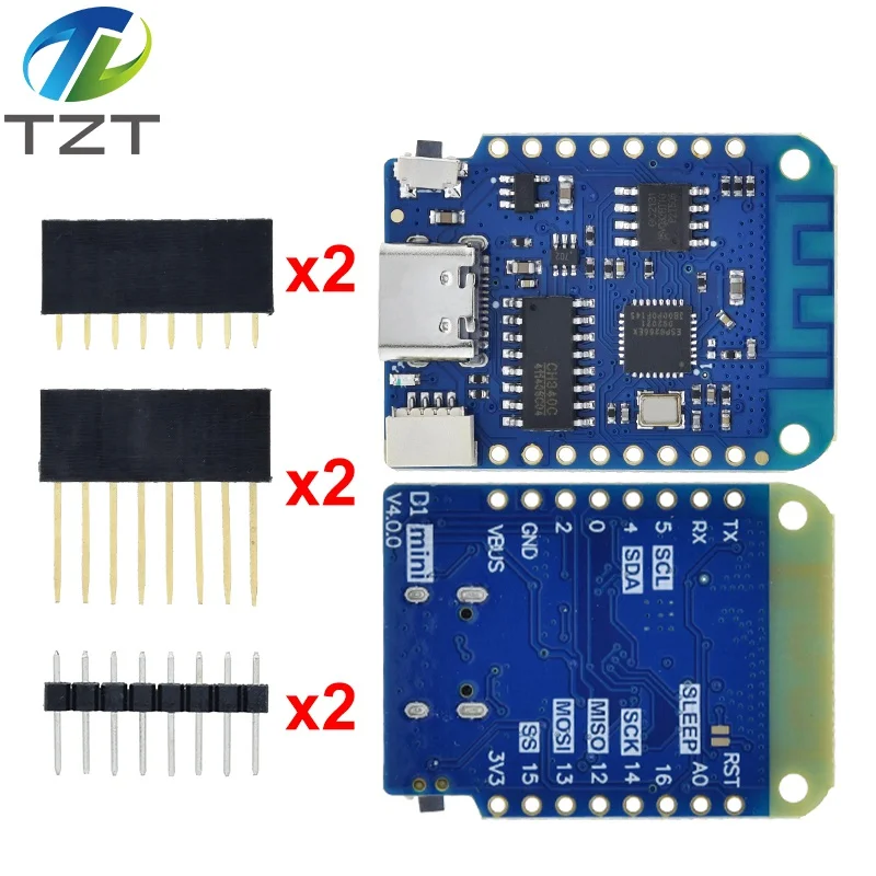 WeMos D1 Mini Pro V3.0 NodeMcu TZT 4 MB/16 MB Bytes Lua WIFI Internet of Things Entwicklungsboard basierend auf ESP8266 CH340G Nodemcu V2 – Detail 34