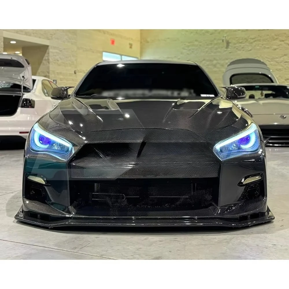 Q50 Liberty Style Partial Carbon Front Bumper for Infiniti Q50 Body Kit