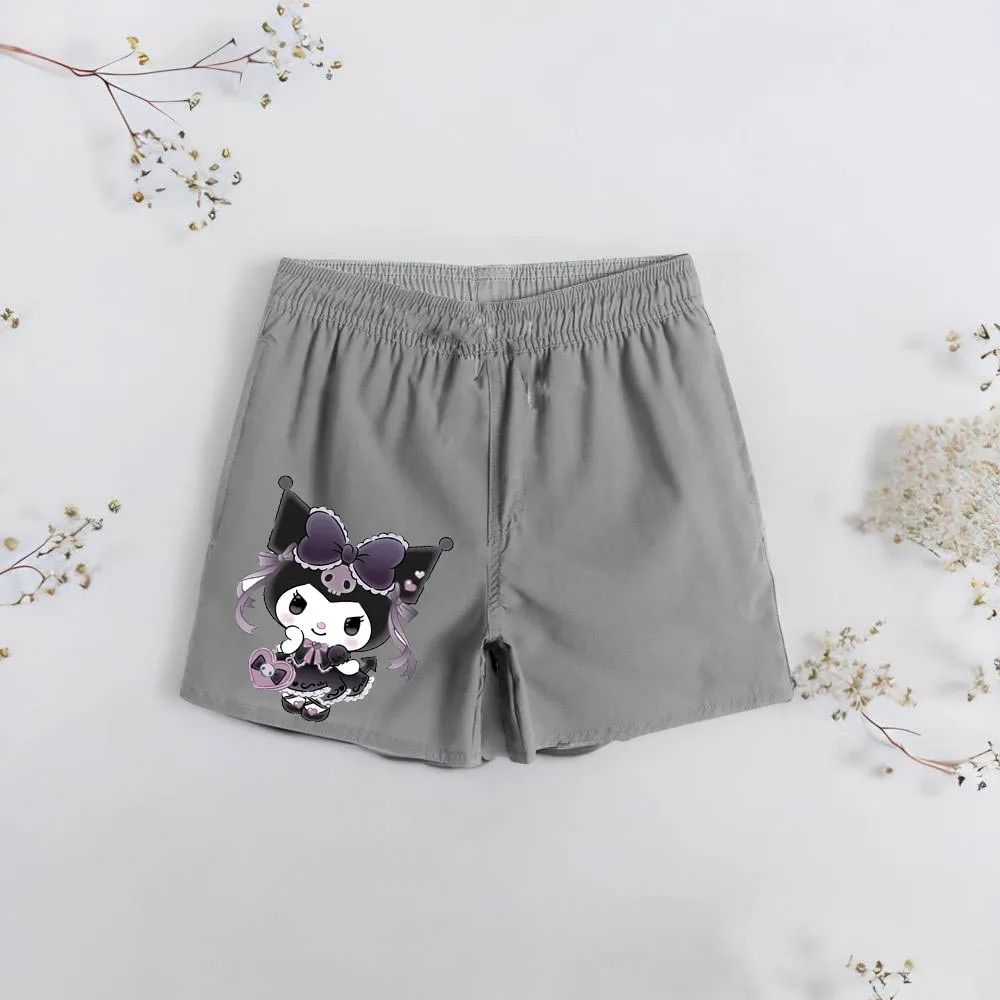 

Four Seasons Disney Kuromi Cute and Sweet Children's Shorts Boys and Girls Children's Beach Shorts Loose and Comfortable