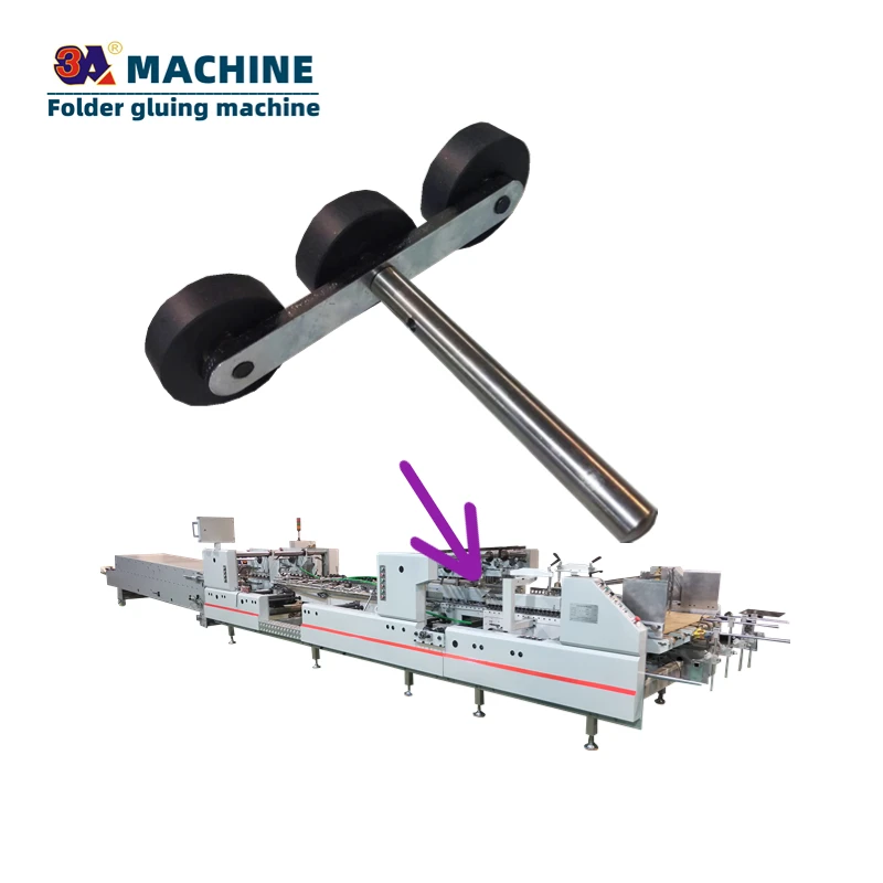 Automatic Box Folding Gluing Machine Accessories Folding Wheel Box Folder Gluer Spare Parts Plastic Paper Case Packaging
