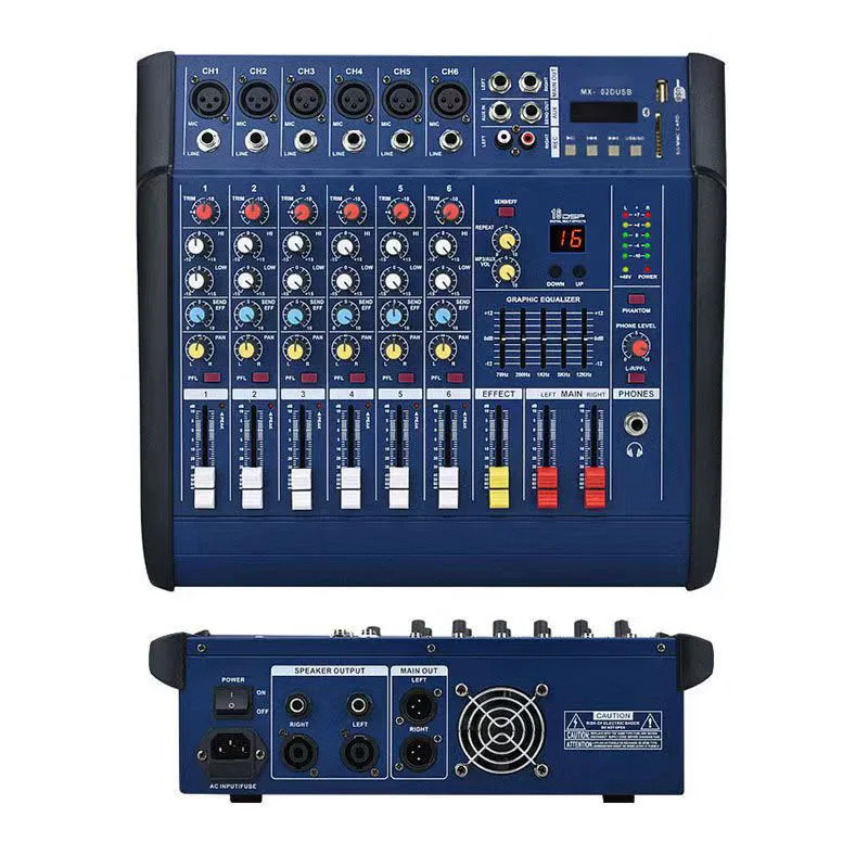 

All-In-One Outdoor Stage Performance KTV Singing Sound Machine Power Mixer for Audio Sound Cards Live Performances