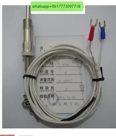 

Fiberglass compression spring thermocouple K/E type M12 temperature sensor WRET-01 line length 3 meters 2 meters 1.5 meters 4