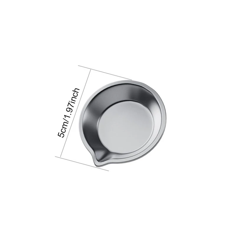 6/12/24pcs Stainless Steel Painting Palette Spouted Color Bowls Oil Paint Trays Paint Color Mixing Cups DIY Painting Tools TMZ