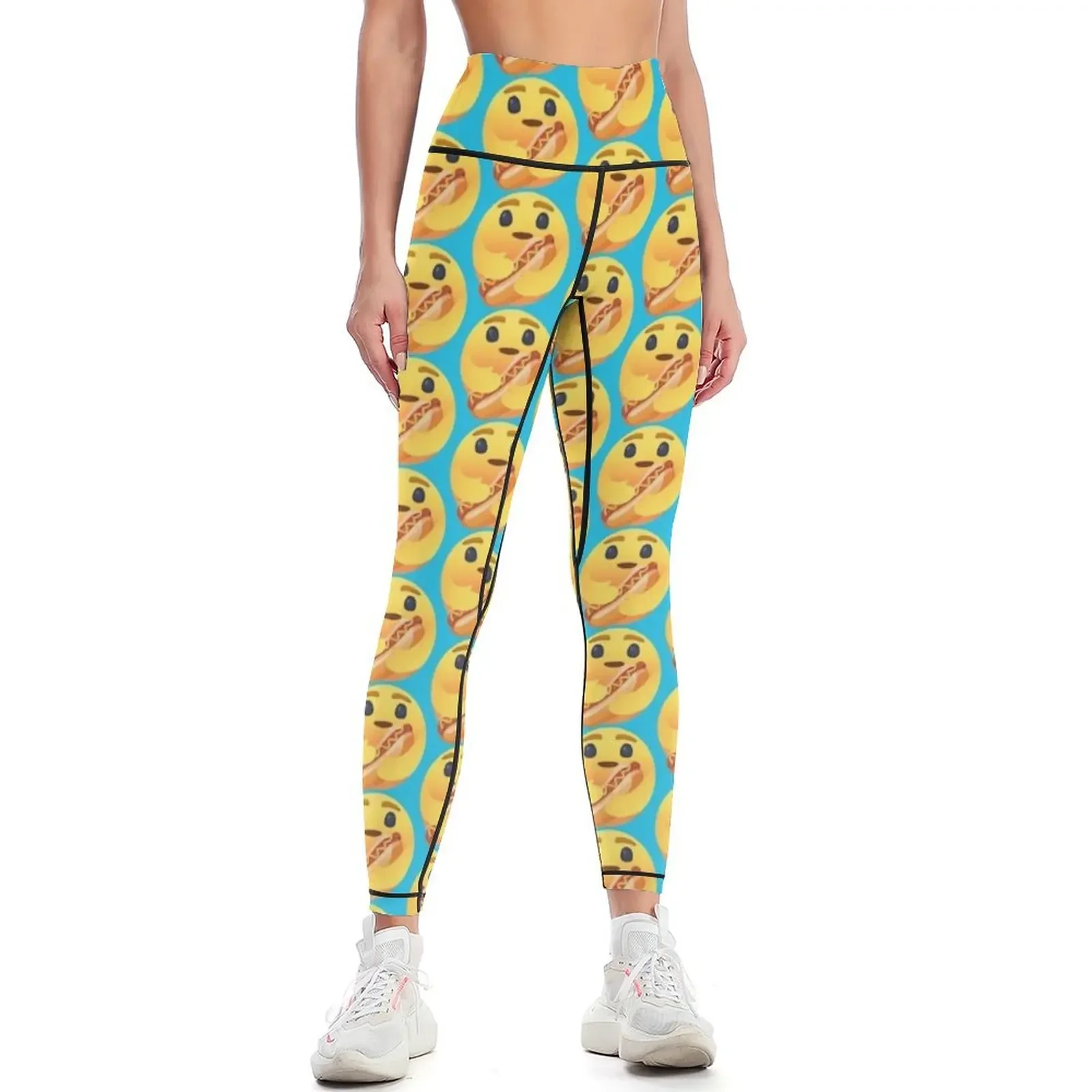 

Hot Dog Lover Leggings Women's trousers Pants sport gym top active wear Womens Leggings