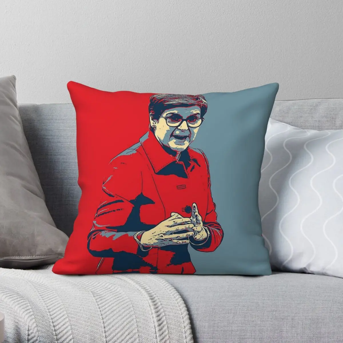 Nicola Sturgeon – taie d'oreiller carrée pour politicien écossais, en Polyester, lin et velours, motif fermeture éclair, housse de coussin décorative pour chambre