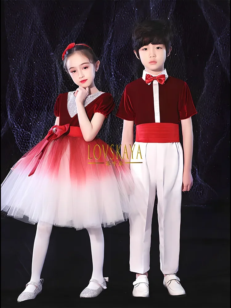 Primary school choir recitation dress performance costumes Children's choir performance costumes