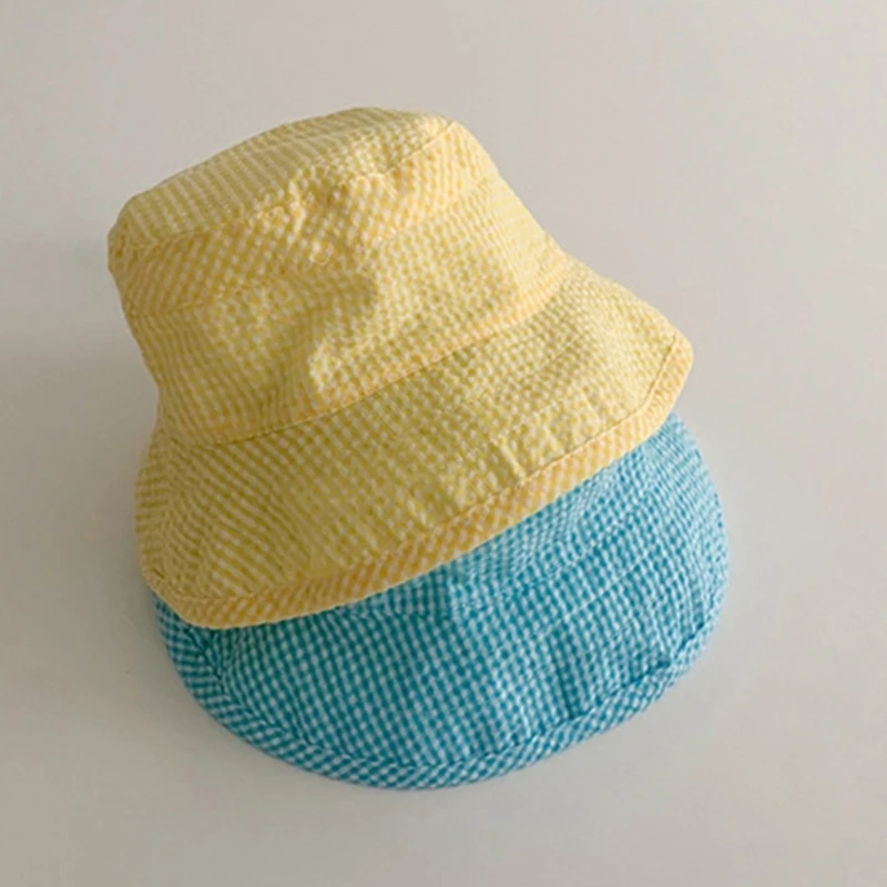 Colorful Baby Hat Baby Boy Sun Hat Infant Toddlers Bucket Hats Summer Baby Boys Beach Caps- circumference 45-47cm QX2D